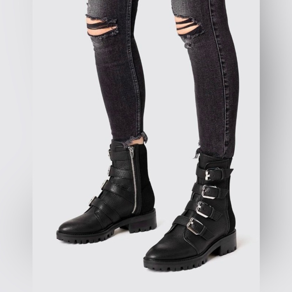 Dolce Vita Black Gaven Leather Boots